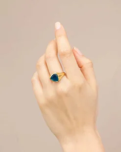 Anillo Jade Azul Marea