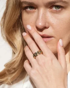 Anillo Jade Verde Papua