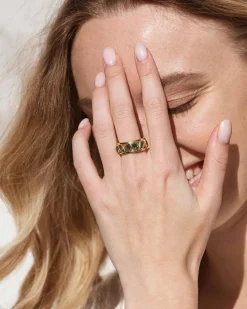 Anillo Jade Verde Papua