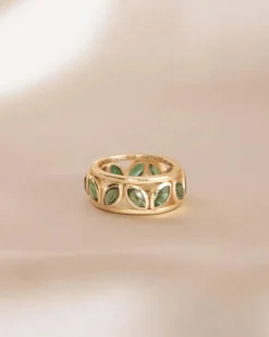 Anillo Jade Verde Papua