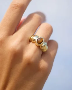 Anillo Ojo De Tigre Brunel