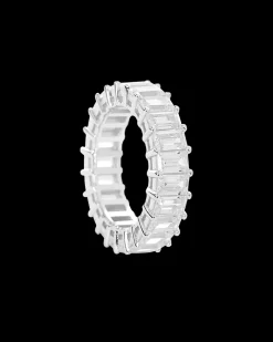 Anillo Plata Baguette Luz