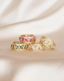 Anillo Topacio Azul Papua