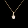 April Birthstone Necklace - White Topaz