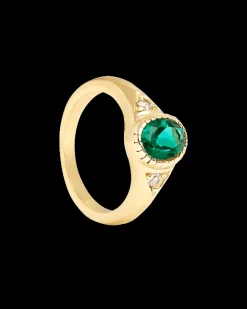 Boho Green Jade Ring