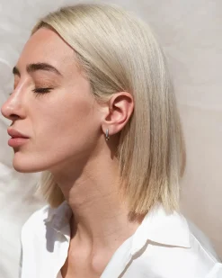 Charlize Small Silver Hoops