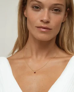 Collar Birthstone Enero - Granate