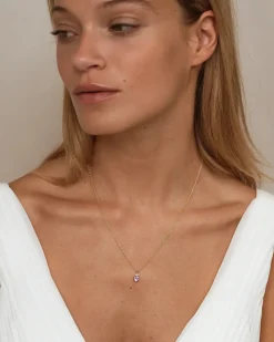 Collar Birthstone Febrero - Amatista