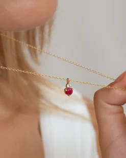 Collar Birthstone Julio - Rubí