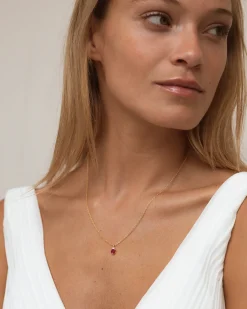 Collar Birthstone Julio - Rubí