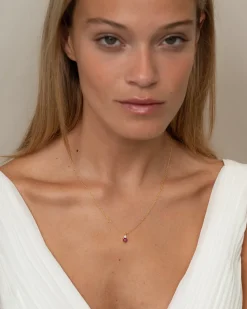 Collar Birthstone Julio - Rubí