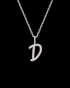 Collar Plata Letra D