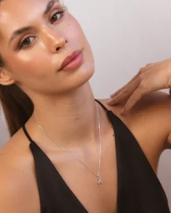 Collar Plata Letra H