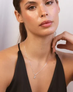 Collar Plata Letra K