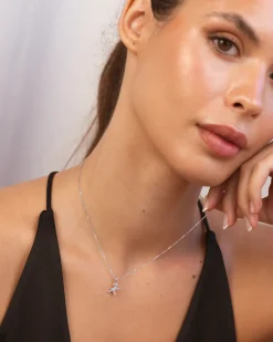 Collar Plata Letra K