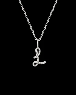 Collar Plata Letra L