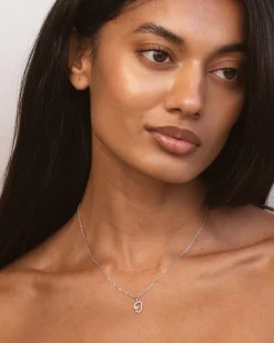 Collar Plata Letra O