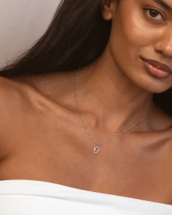 Collar Plata Letra O