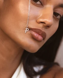 Collar Plata Letra P