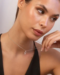 Collar Plata Letra S