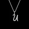 Collar Plata Letra U