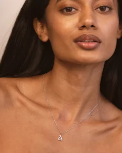 Collar Plata Letra U