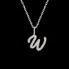 Collar Plata Letra W