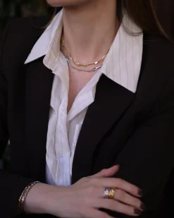 Collar Plateado Aurora