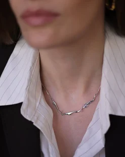 Collar Plateado Aurora