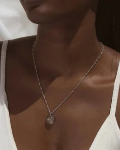 Collar Plateado Zodiaco Acuario