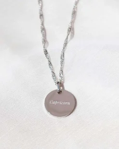 Collar Plateado Zodiaco Capricornio