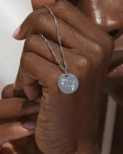 Collar Plateado Zodiaco Géminis