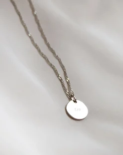 Collar Plateado Zodiaco Leo