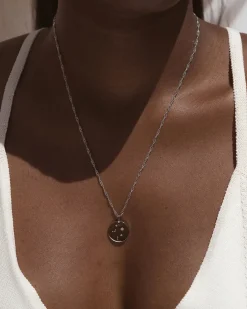 Collar Plateado Zodiaco Libra