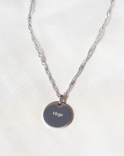 Collar Plateado Zodiaco Virgo