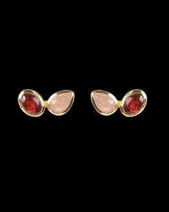 Cora Garnet Earrings