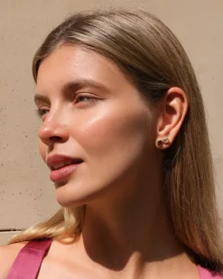 Cora Garnet Earrings