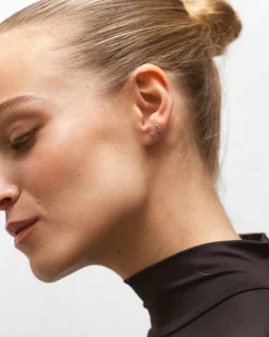 Mini Bullet Silver Earrings