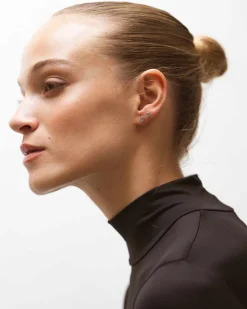 Mini Bullet Silver Earrings