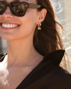 Pendientes Birthstone Junio - Piedra Lunar