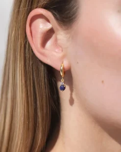 Pendientes Birthstone Septiembre - Zafiro