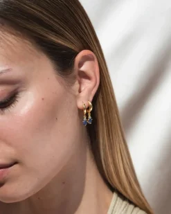 Pendientes Birthstone Septiembre - Zafiro