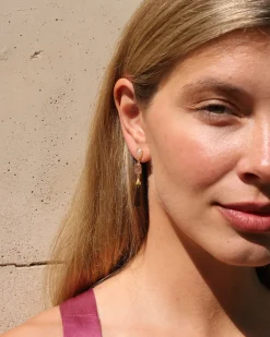 Pendientes Cuarzo Marrón Casandra