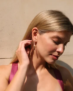 Pendientes Cuarzo Marrón Casandra