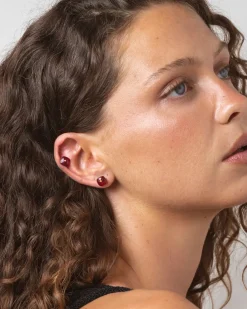 Pendientes Granate Nude