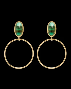 Pendientes Jade Verde Ela