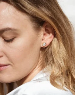 Pendientes Piedra Lunar Kau