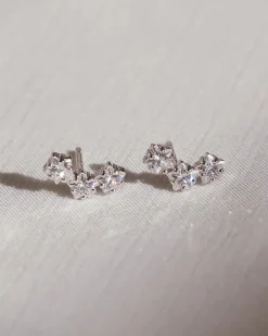 Pendientes Plata Estrella Mini Tristar