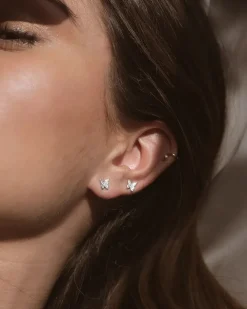 Pendientes Plata Mariposa Mini Liberty