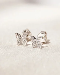 Pendientes Plata Mariposa Mini Liberty
